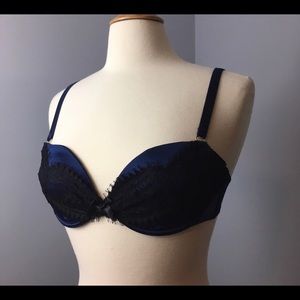 NEW Agent Provocateur Silk Lace Bra Navy Black 30D